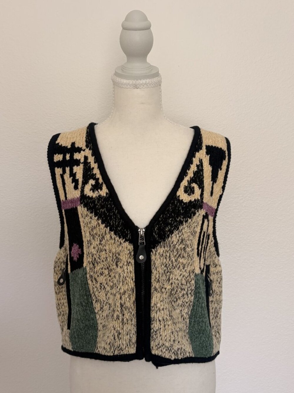 ✨ Jamie Sadock Cropped Knit Zip Vest ✨ Size M